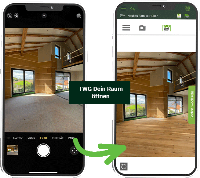 TWG Dein Raum auf Smartphone