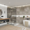 TWG SPA Nestis Nassraumplatte 0497 MT Stonehenge - 3340 IM Gypsum Marone – Bild 5