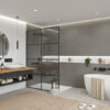 TWG SPA Nestis Nassraumplatte 0497 MT Stonehenge - 3340 IM Gypsum Marone – Bild 7
