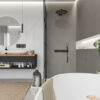 TWG SPA Nestis Nassraumplatte 0497 MT Stonehenge - 3340 IM Gypsum Marone – Bild 9
