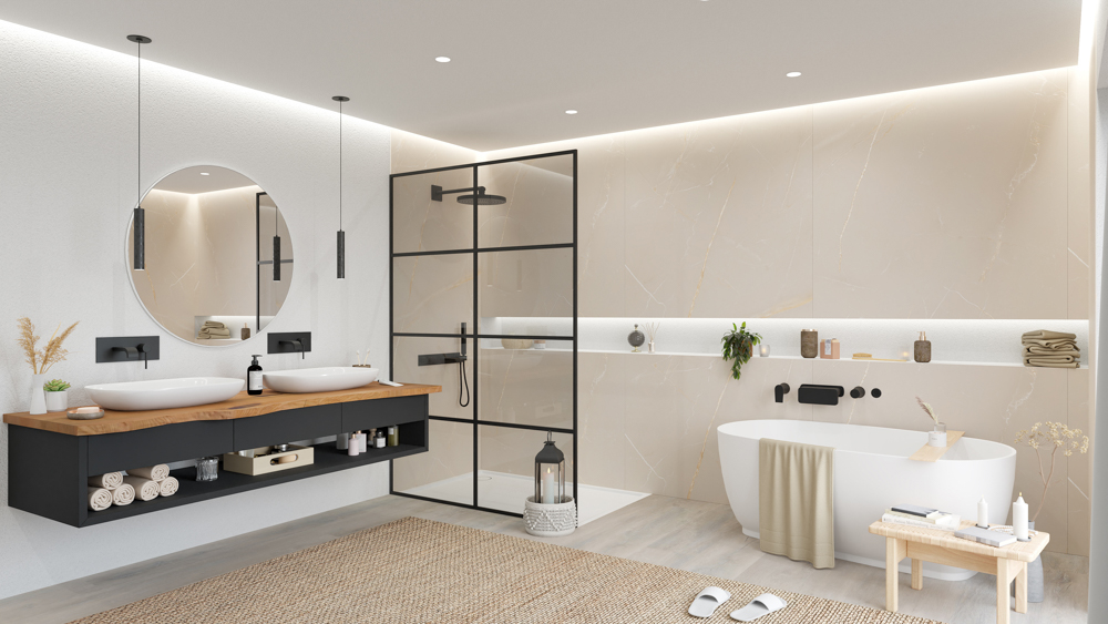 TWG SPA Nestis Nassraumplatte 0670 RM Olivin - 0836 RM Lagos – Bild 7