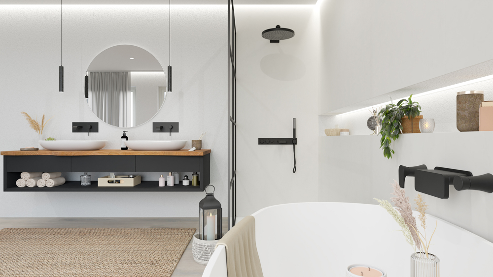 TWG SPA Nestis Nassraumplatte 0794 FH Patina Bronze - 2325 IM Gypsum Bronze – Bild 8