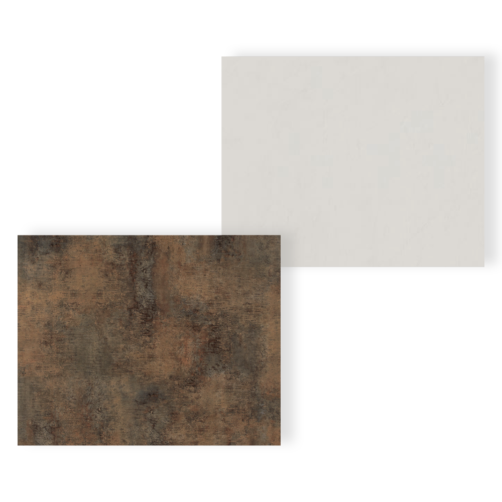 TWG SPA Nestis Nassraumplatte 0794 FH Patina Bronze - 2325 IM Gypsum Bronze