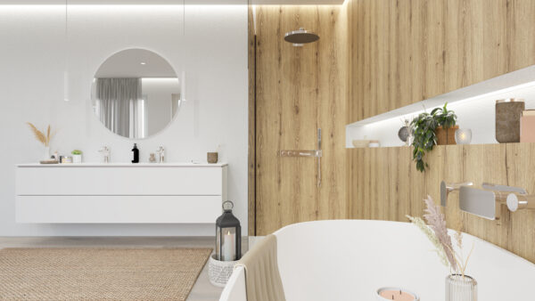 TWG SPA Nestis Nassraumplatte 4029 NI Eucalipto Dark - 4057 SU Canadian Oak – Bild 9