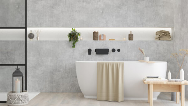 TWG SPA Nestis Nassraumplatte F 76044 ML Bellato Grau - S 63009 SM Marmor Carrara – Bild 5