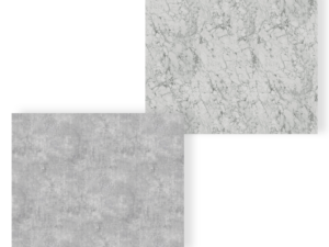 TWG SPA Nestis Nassraumplatte F 76044 ML Bellato Grau - S 63009 SM Marmor Carrara
