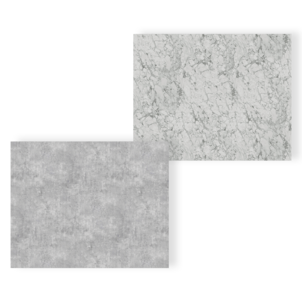 TWG SPA Nestis Nassraumplatte F 76044 ML Bellato Grau - S 63009 SM Marmor Carrara