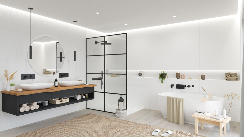 TWG SPA Nestis Nassraumplatte U 11102 CR Kreide - U 11102 SD Kreide – Bild 4