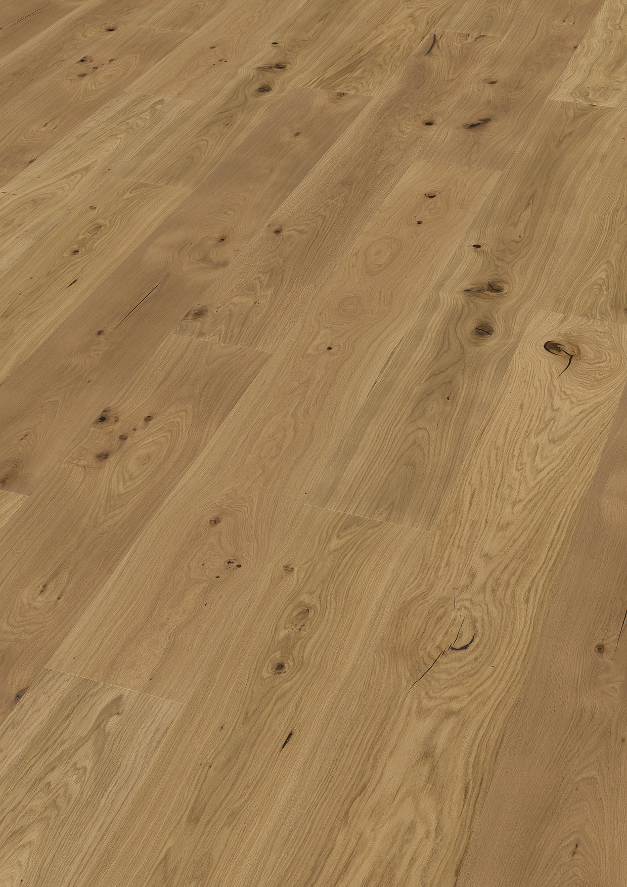 TWG 3-Schicht Parkett Landhausdiele XL Eiche rustikal-astig handgehobelt