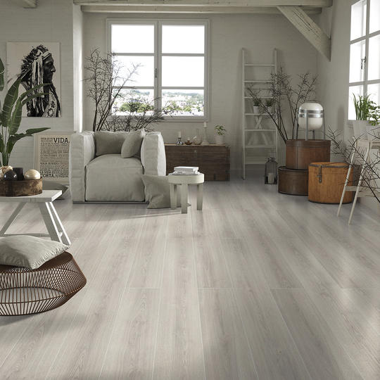 TWG Laminat LHD Easy-Clic Pro Eiche hell grau 703 – Bild 2