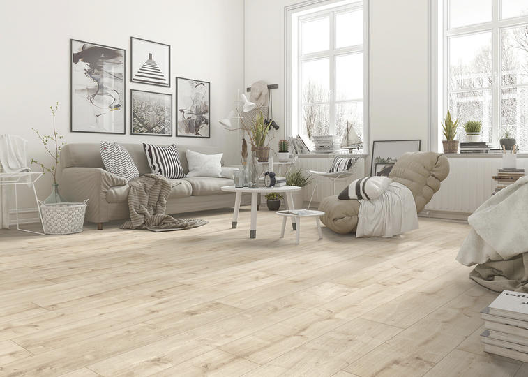 TWG Laminat LHD Easy-Clic Pro Eiche natur hell 231 – Bild 2