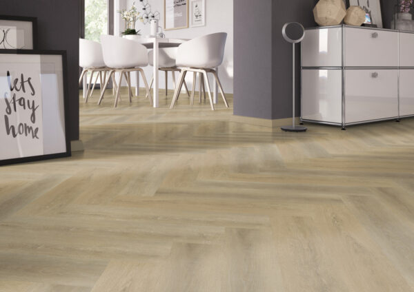 TWG Vinylboden Titan One 030 Fischgrät Gluedown Sawcut Oak Natural – Bild 5