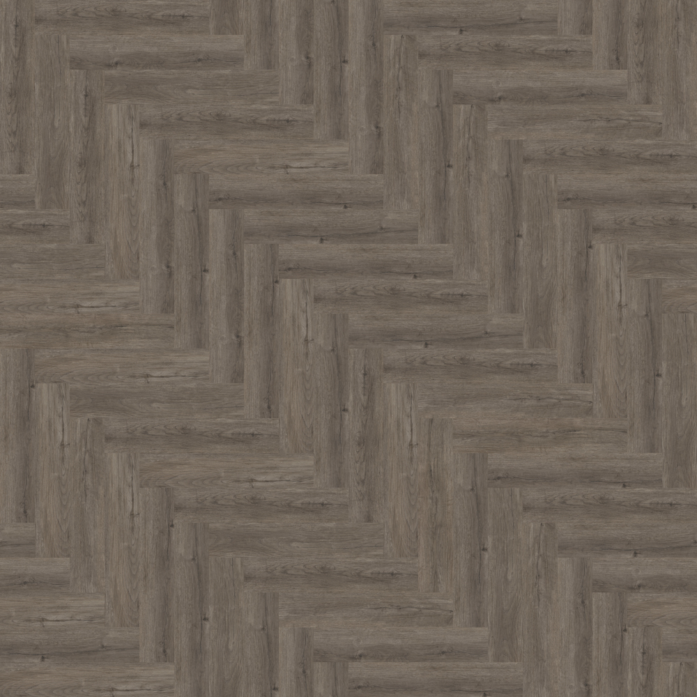 TWG Vinylboden Titan One 030 Fischgrät Rigid - Click Manor Oak Natural Dark – Bild 3