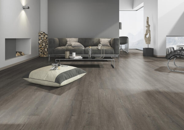 TWG Vinylboden Titan One 030 Fischgrät Rigid - Click Manor Oak Natural Dark – Bild 5