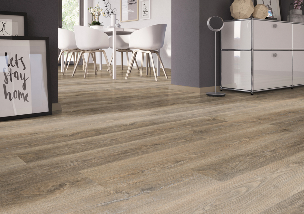 TWG Vinylboden Titan One 030 Rigid - Click Authentic Oak Natural – Bild 4