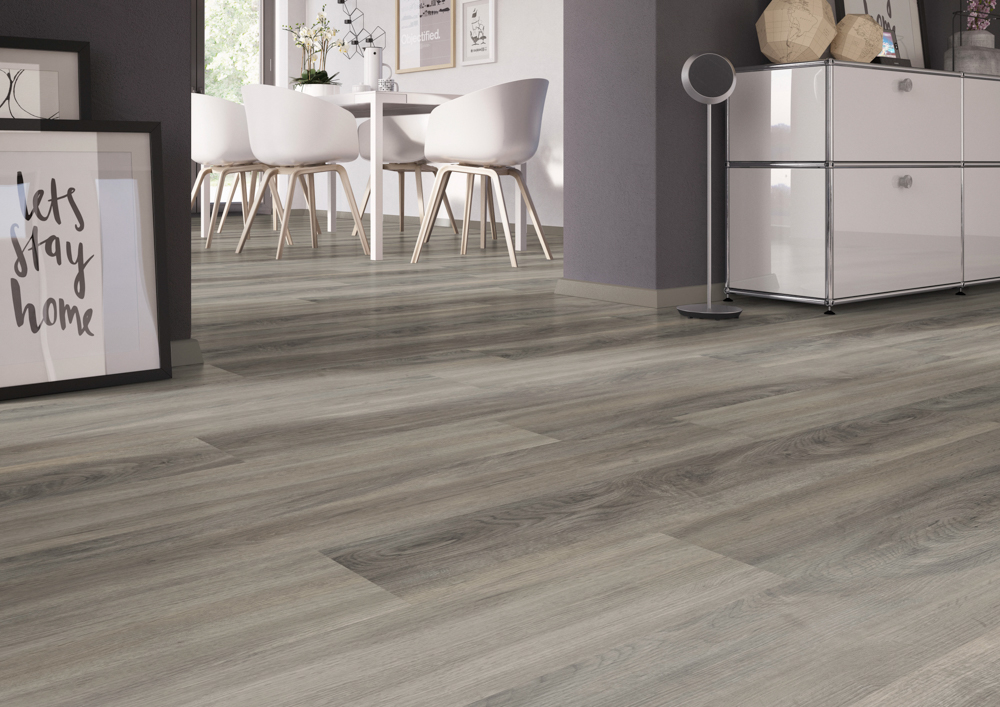 TWG Vinylboden Titan One 030 Rigid - Click Dockside Oak Natural Light – Bild 3