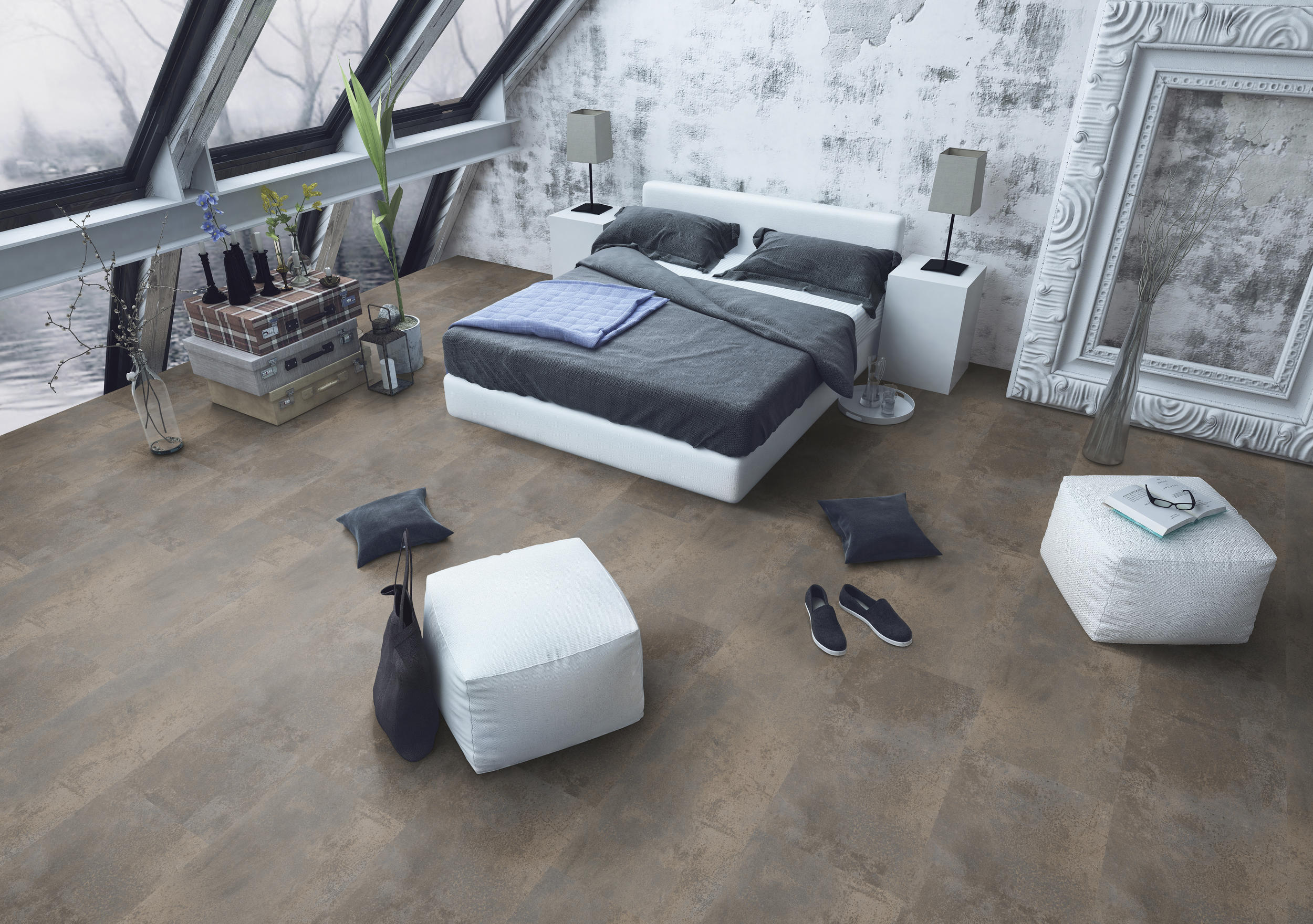 TWG Vinylboden Titan One 030 Rigid - Click Oxyde Rust – Bild 3