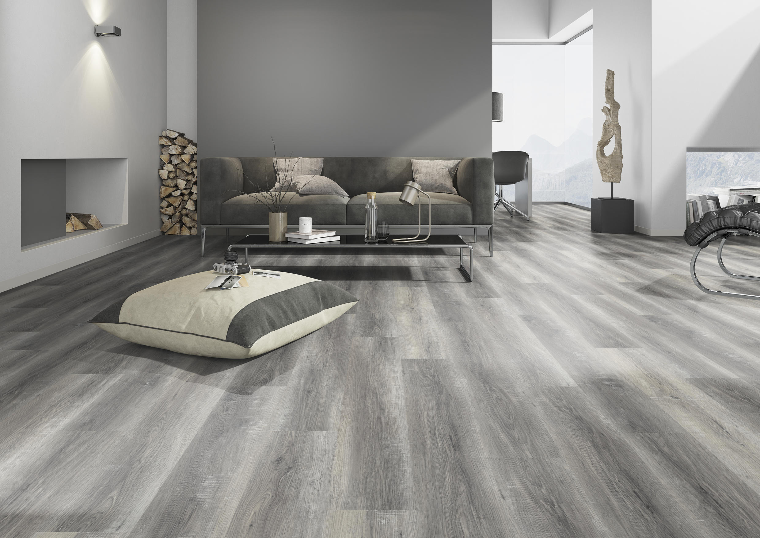 TWG Vinylboden Titan One 030 Rigid - Click Pure Oak Grey – Bild 3