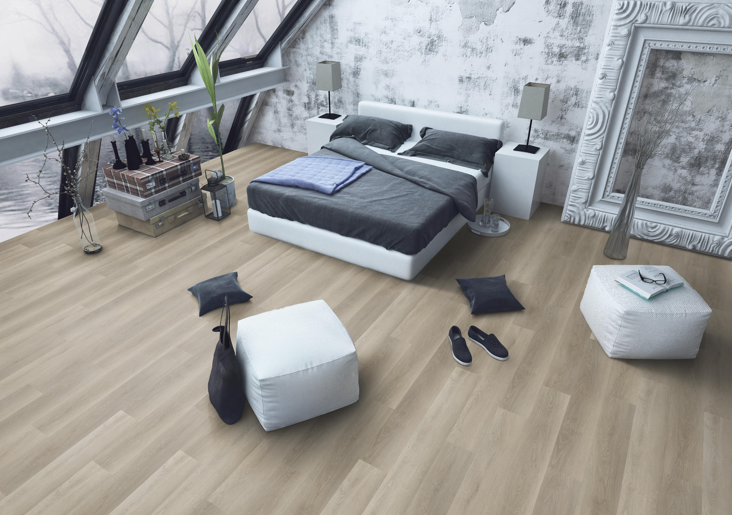 TWG Vinylboden Titan One 030 Rigid - Click Soft Oak Greige – Bild 4