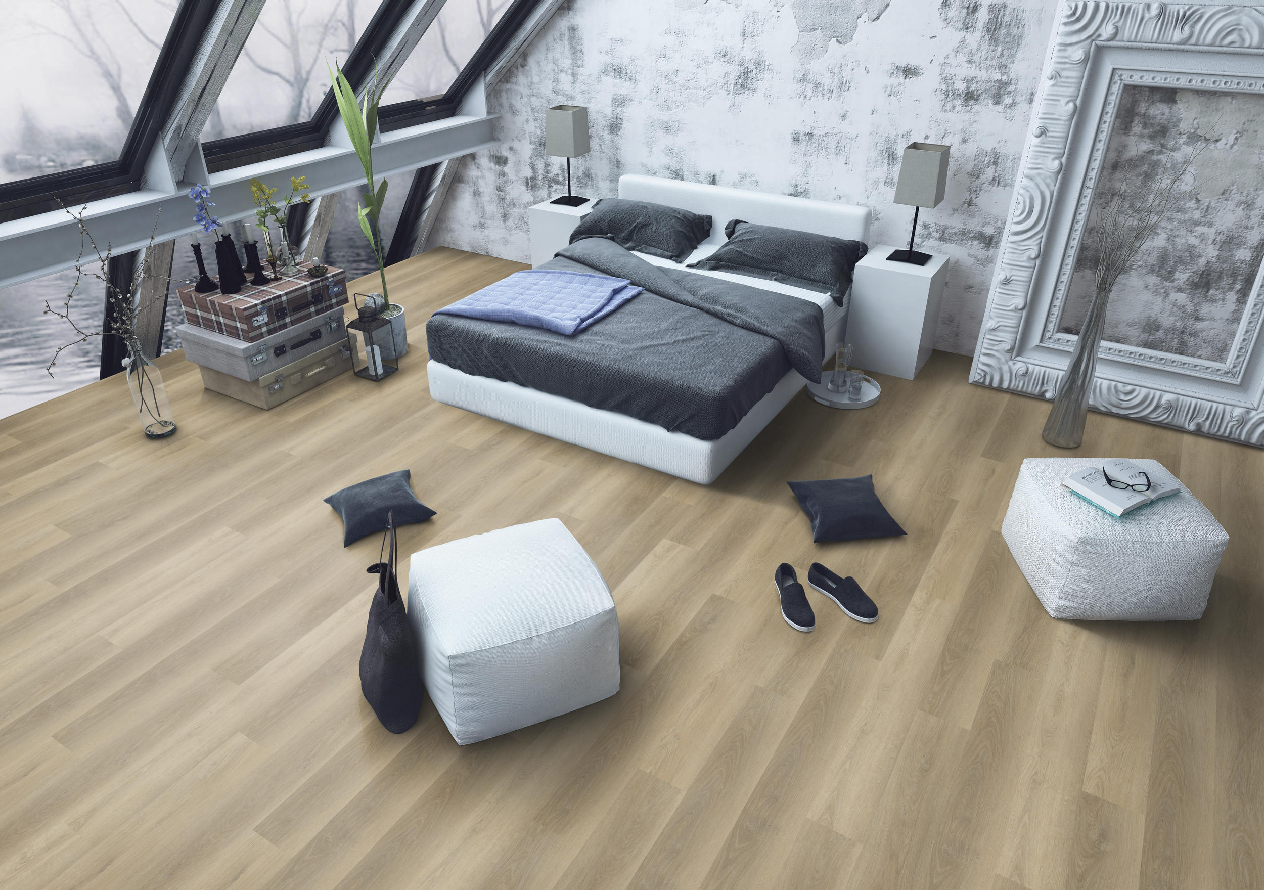 TWG Vinylboden Titan One 030 Rigid - Click Soft Oak Natural – Bild 3