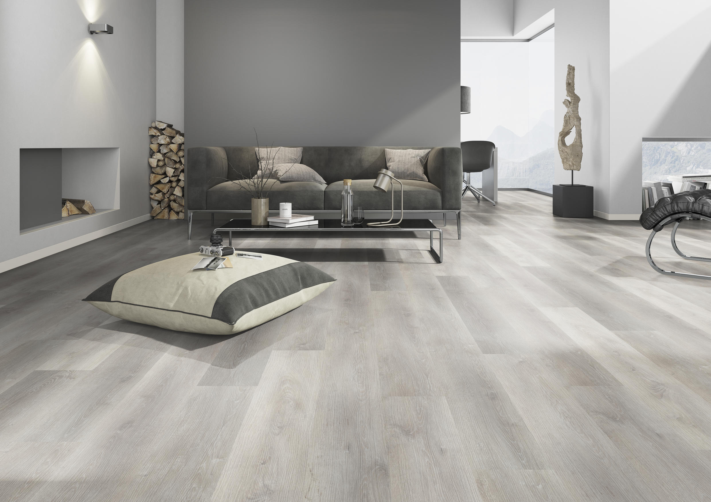 TWG Vinylboden Titan One 030 Rigid - Click Traditional Oak Greige – Bild 3