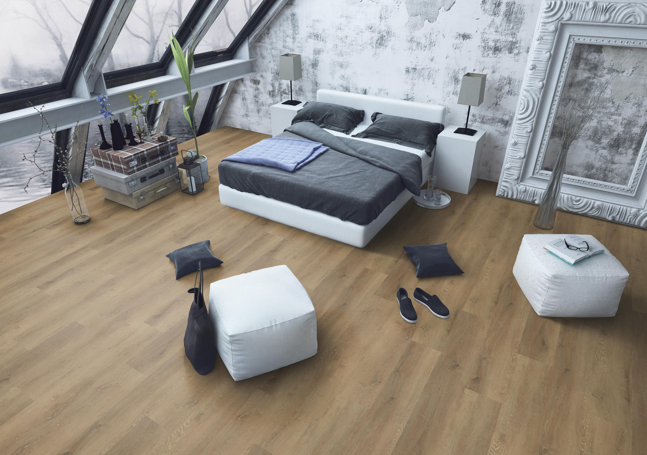 TWG Vinylboden Titan One 030 XL Gluedown Prestige Oak Honey – Bild 3