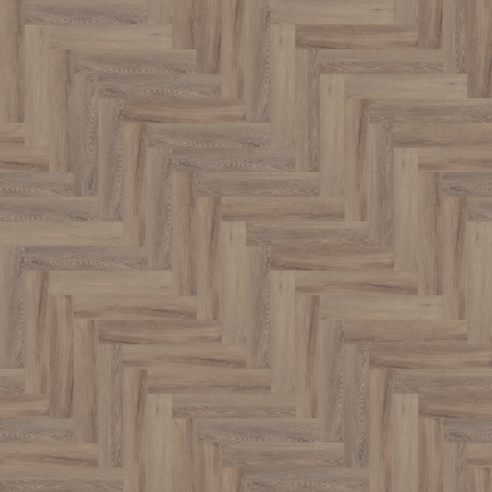 TWG Vinylboden Titan One 055 Fischgrät Gluedown Cerused Oak Dark Natural – Bild 3