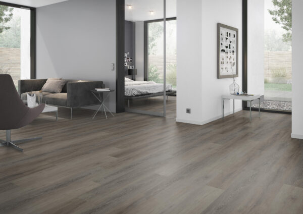TWG Vinylboden Titan One 055 Gluedown Cerused Oak Dark Brown – Bild 3