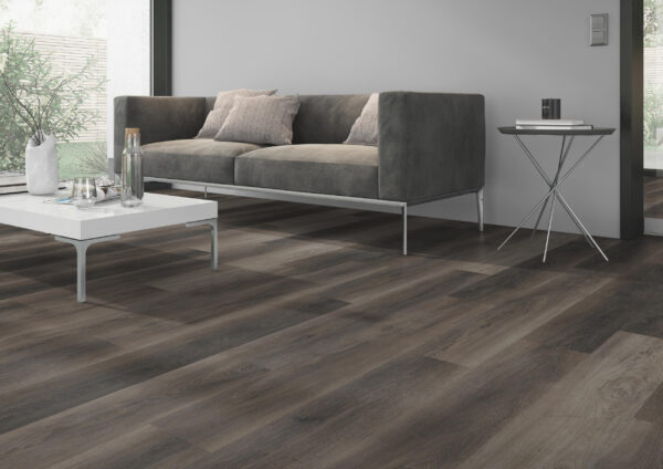 TWG Vinylboden Titan One 055 Gluedown Walnut Dark Brown – Bild 4