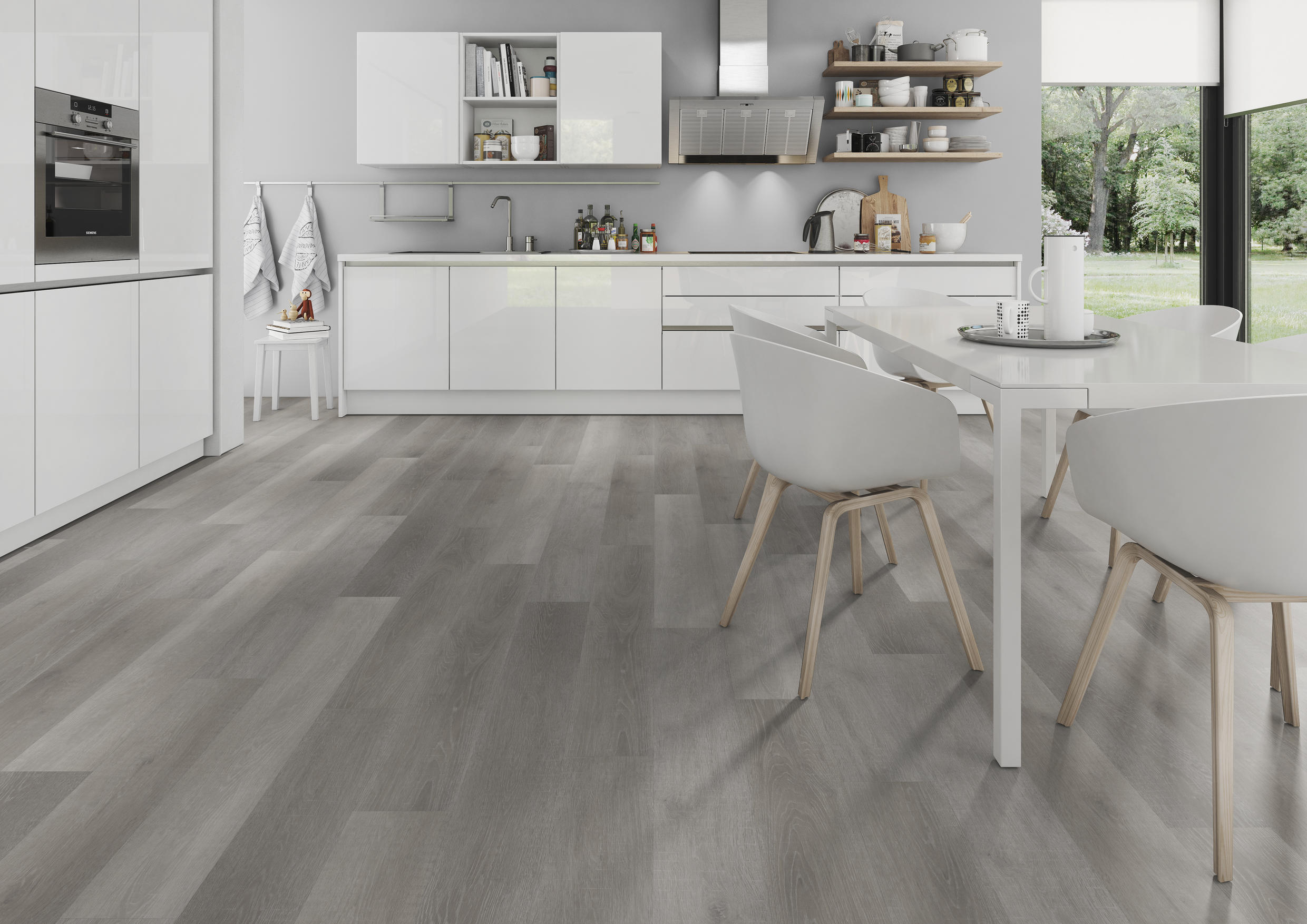 TWG Vinylboden Titan One 055 Rigid - Click Flemish Oak Grey – Bild 4