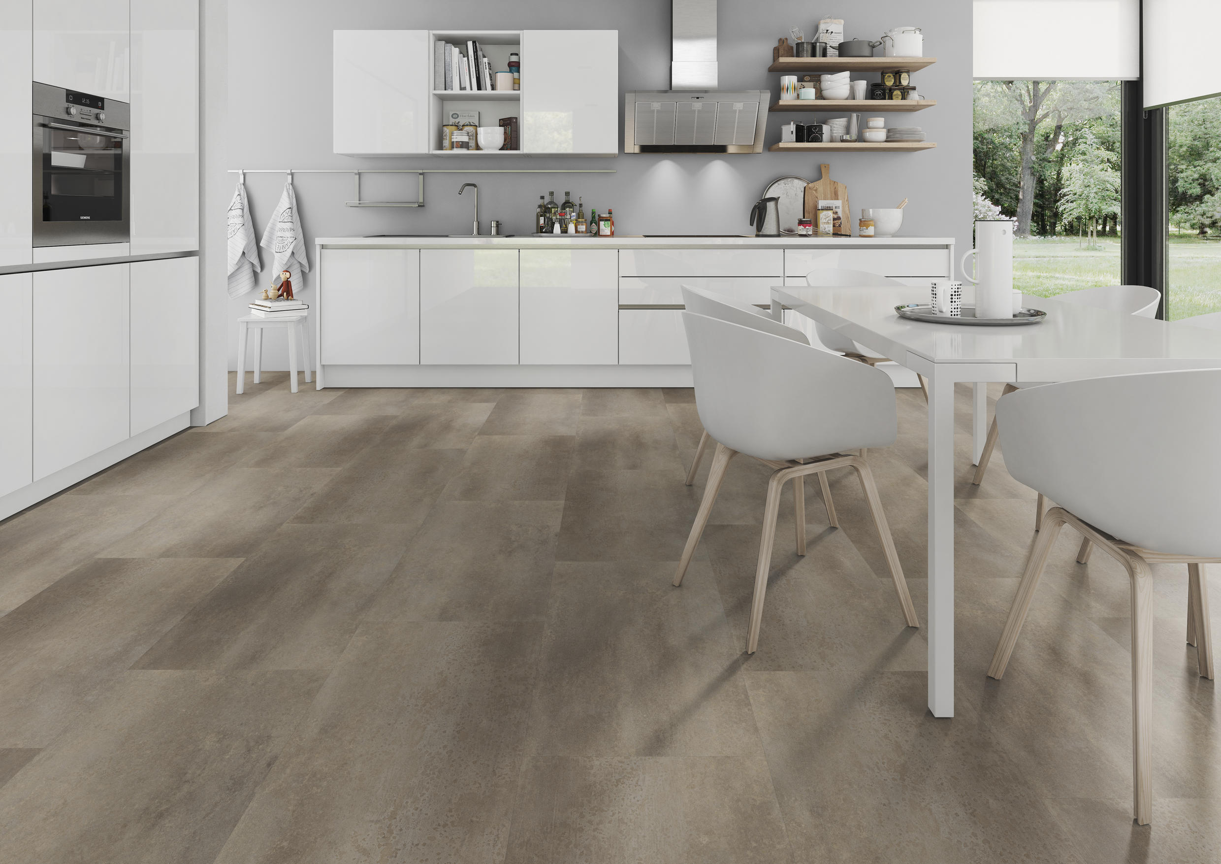 TWG Vinylboden Titan One 055 Rigid - Click Metal Concrete Brown – Bild 4