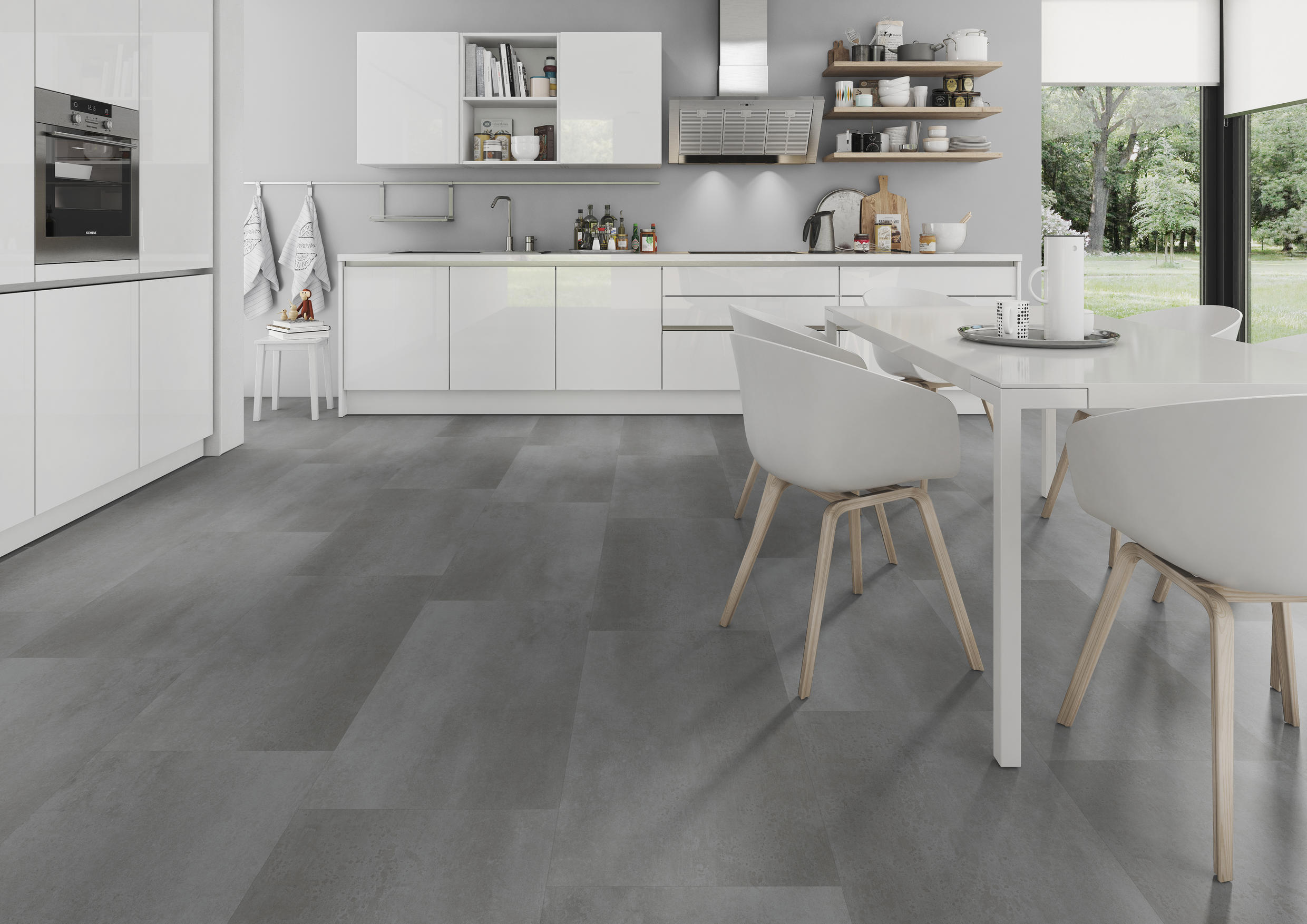 TWG Vinylboden Titan One 055 Rigid - Click Metal Concrete Grey – Bild 4