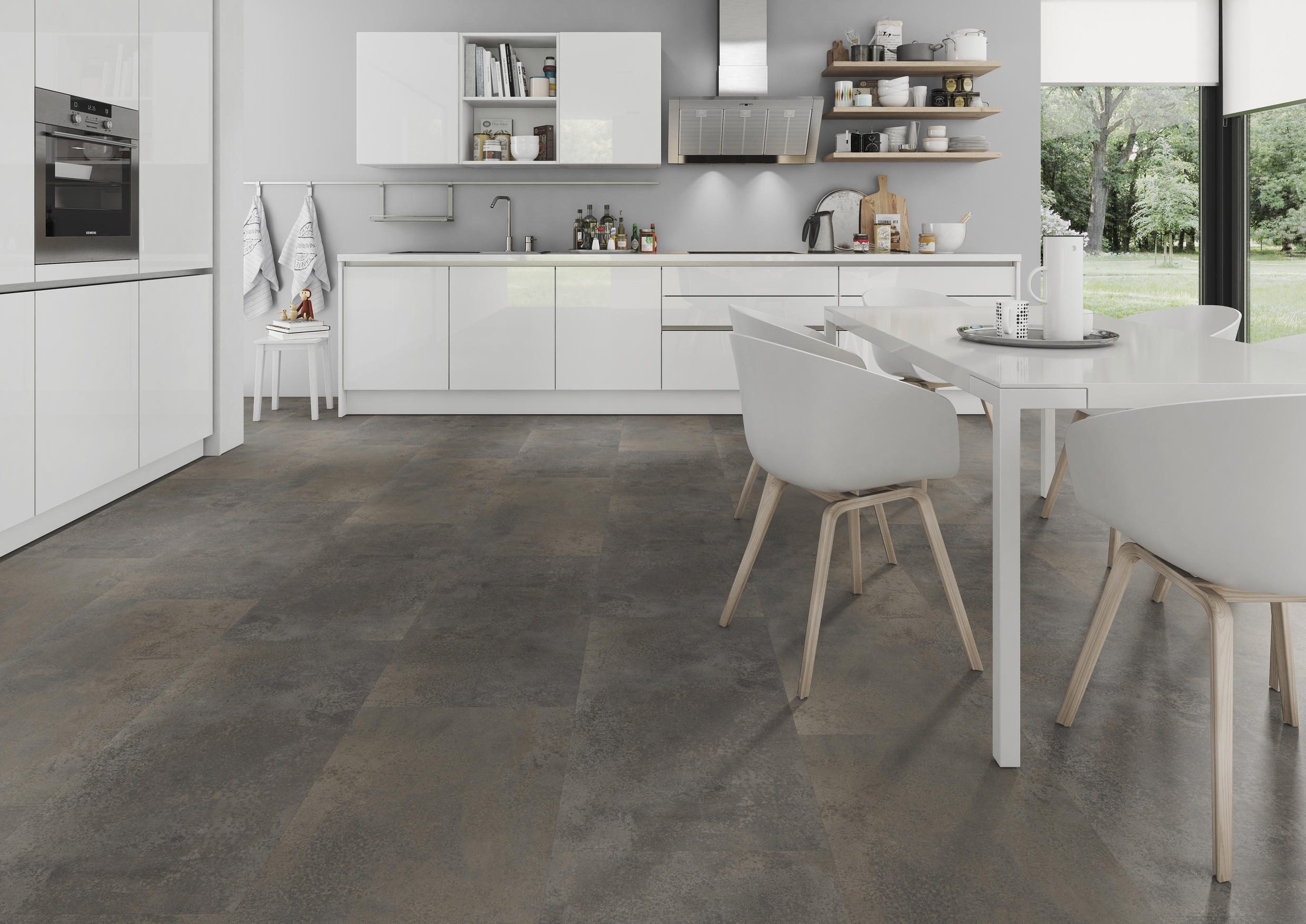 TWG Vinylboden Titan One 055 Rigid - Click Oxyde Brown – Bild 4