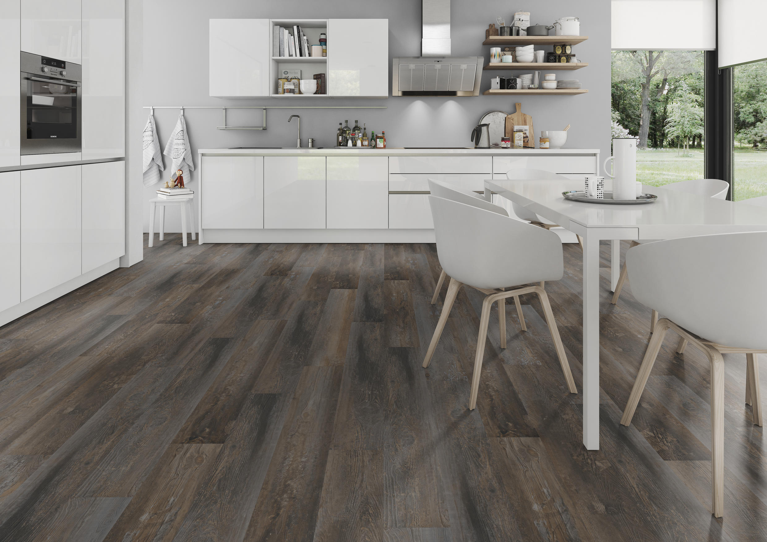TWG Vinylboden Titan One 055 Rigid - Click Smoked Pine Brown – Bild 4